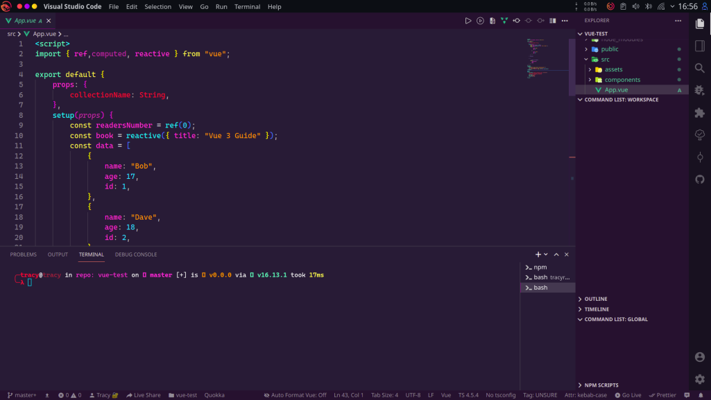 Screenshot of Visual Studio Code Software