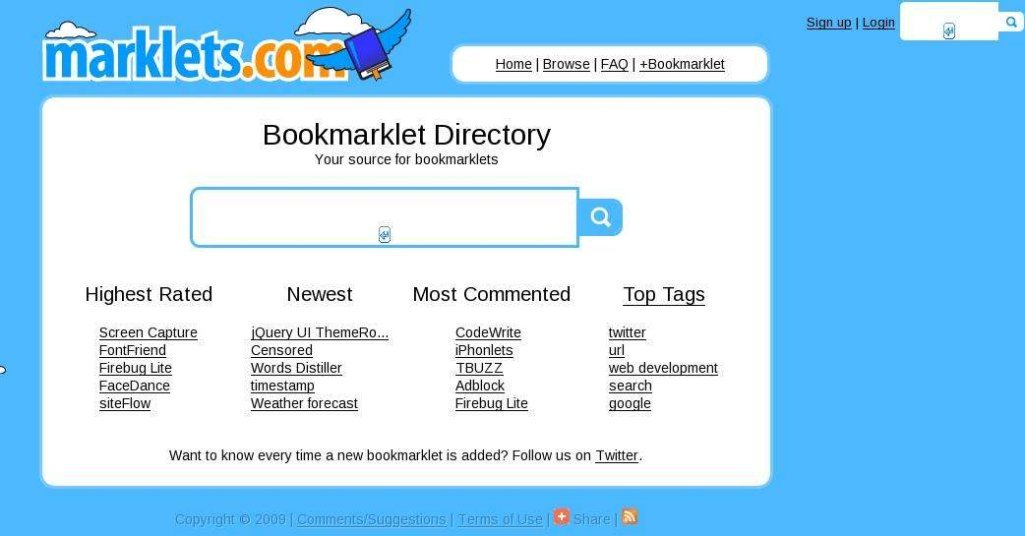 Bookmarklet Directory