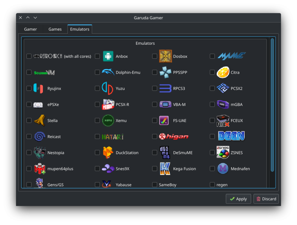 Screenshot of Garuder Gamer