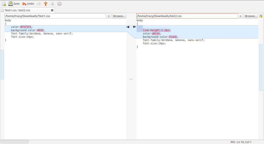Meld File Comparison