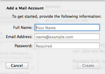 Add Mail Account