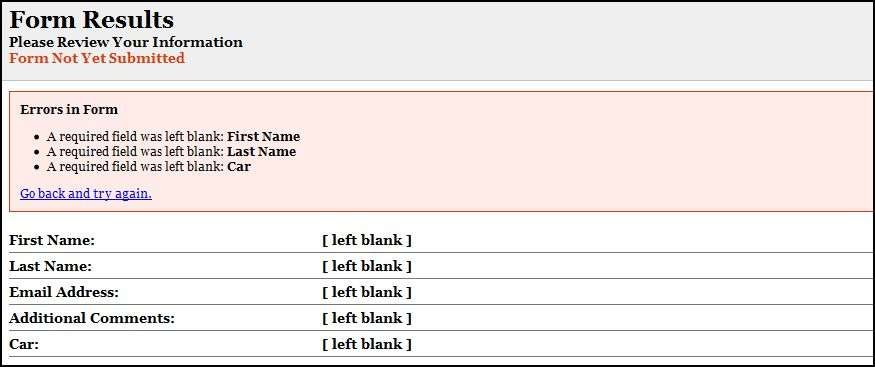 Catch All PHP Form Processor