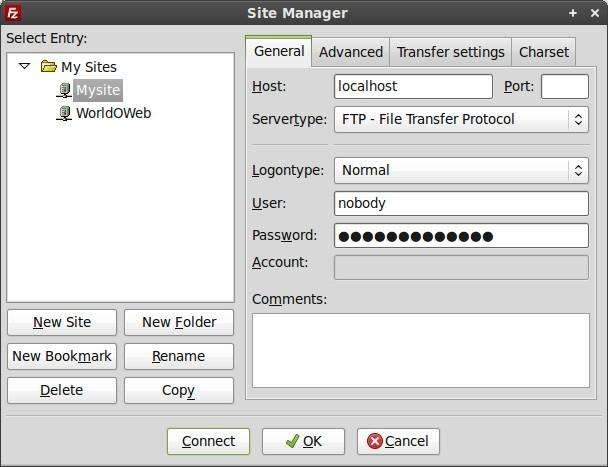 Create Connection to Server