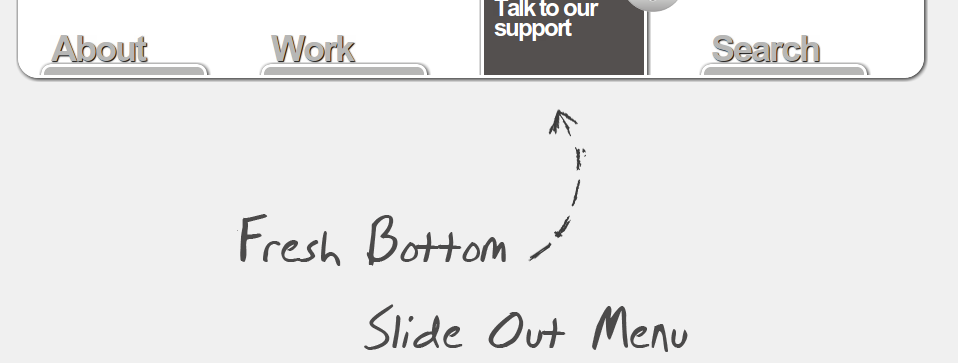 Fresh Slide Out Menu