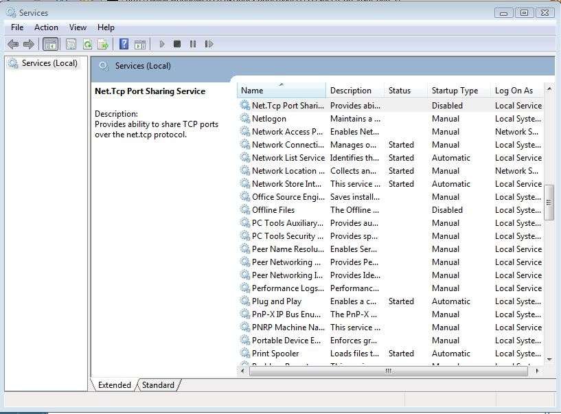 Speed up Vista by removing Services