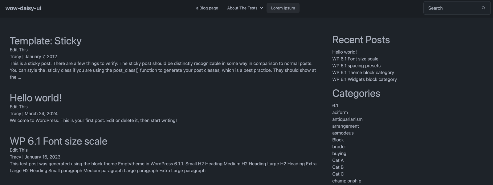 a screenshot of the current theme