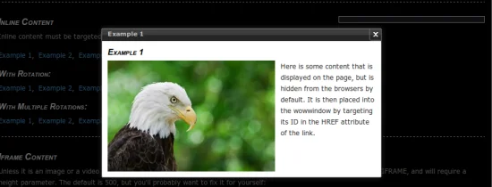 Wow Window Lightbox Alternative